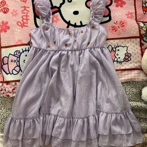 Delia’s “You Oughta Know” Lavendar Babydoll Dress w/ rosettes